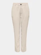 Spodnie sportowe damskie - ONLY Chinosy Aris 15310843 Beżowy Regular Fit - miniaturka - grafika 1