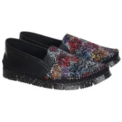 Półbuty damskie - Półbuty damskie Maciejka 03512-56/00-0 CZARNY+ KWIATY 40 - miniaturka - grafika 1