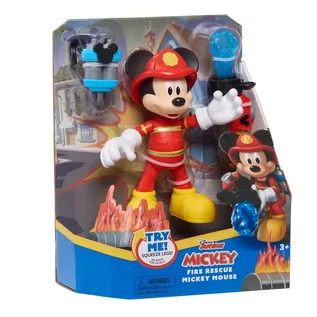 Figurki dla dzieci - Mickey Mouse Figurka Dzielny Strażak Miki 15Cm - grafika 1