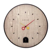 Zegary - Nextime Zegar ścienny Black Nightingale czarny 5220ZW - miniaturka - grafika 1