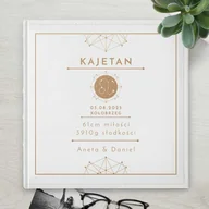 Albumy fotograficzne - Duży album na zdjęcia z grawerem dla chłopca z okazji narodzin - miniaturka - grafika 1