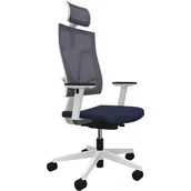 Fotele i krzesła biurowe - Fotel Obrotowy Biurowy 4ME-MESH-W-SOFT-SEAT-HRMA-SFB1 Nowy Styl - miniaturka - grafika 1