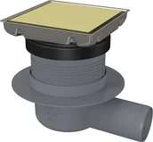 Odpływy liniowe - Odpływ punktowy odwracalny Deante złoty szczotkowany KOS_R01D - miniaturka - grafika 1