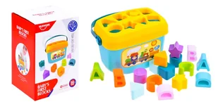 Zestaw Wiaderko Klocki 16Szt Literki Sorter - Sortery dla dzieci - miniaturka - grafika 1
