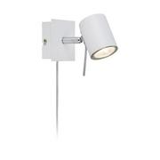 Lampy ścienne - Markslojd nowoczesny Kinkiet spot LAMPA ścienna REFLEKTOROWA oprawa DO sypialni HYSSNA LED 105481 Biały - miniaturka - grafika 1