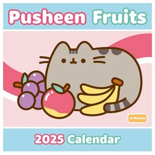 Pusheen Fruits owoce kalendarz ścienny 2025 dla dzieci - Kalendarze - miniaturka - grafika 1