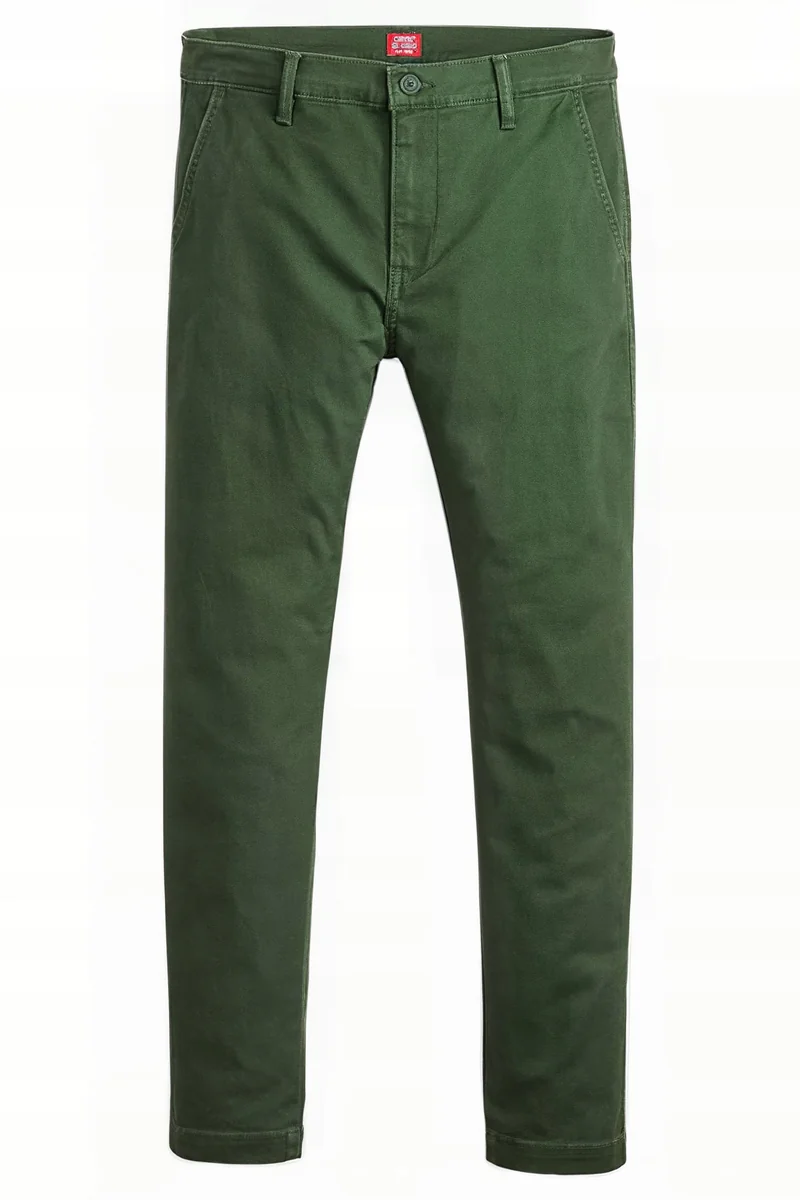 Męskie Spodnie Chino Slim casual Taper rozmiar 34x30 zielone