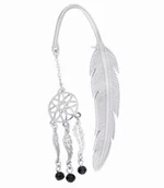 Zakładki indeksujące - Zakładka do książki ze srebra Ag 925 łapacz snów - miniaturka - grafika 1