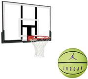 Koszykówka - Spalding Zestaw do koszykówki Tablica Obręcz NBA Acrilic Combo + Piłka - miniaturka - grafika 1