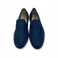 Mokasyny męskie - Mokasyny męskie zamszowe Old Money 42 - miniaturka - grafika 1