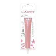 Dodatki do ciast w proszku - Długopis pastelowy różowy o smaku czekoladowym 25g - Scrapcooking Rose - miniaturka - grafika 1
