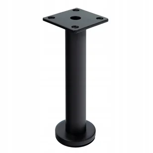 Noga meblowa stopka do łóżka kanapy prosta CZARNY MAT H160 wytrzymała SL015 - Meble modułowe i akcesoria - miniaturka - grafika 1