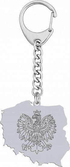 Radziszewska Jewellery Brelok do Kluczy Polska Mapa Polski 925 Grawer Dedykacja Prezent
