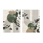 Obrazy i zdjęcia - Obraz Canvas Set 2x 32 x 42 ST761 Green arc - miniaturka - grafika 1