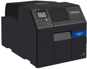 Drukarki kart i etykiet - Epson ColorWorks C6000Ae C31CH76102, kolorowa drukarka etykiet, cutter, disp., USB, Ethernet, black - miniaturka - grafika 1