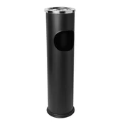 Kosze na śmieci - FENIKS stojąca nierdzewna Tadar 56 cm czarna - miniaturka - grafika 1