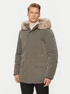 Kurtki męskie - Geox Parka Sandford M4628F T3148 F3269 Zielony Regular Fit - miniaturka - grafika 1