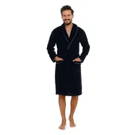 Piżamy damskie - Doctor Nap 6063 NAVY BLUE szlafrok męski XXL - miniaturka - grafika 1