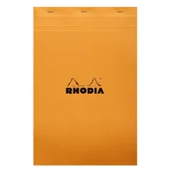 Notesy i bloczki - Blok Rhodia N°19 A4+ 21x31,8 cm, kratka, pomarańczowy - miniaturka - grafika 1