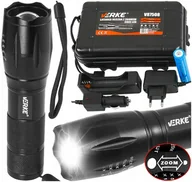 Latarki - Latarka Taktyczna Led Akumulatorowa Zoom Wojskowa - miniaturka - grafika 1