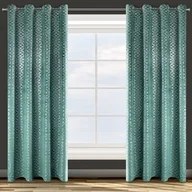 Zasłony - Zasłona Moly welwetowa 140x250 Zielona Eurofirany - miniaturka - grafika 1