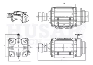 Wyciągarka hydrauliczna BST H 15000 LBS (uciąg 6804 kg) - Wciągarki - miniaturka - grafika 3