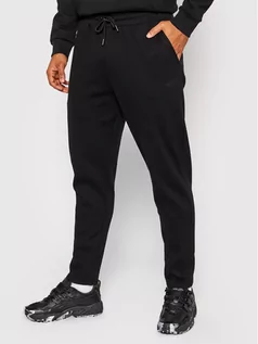 Spodnie sportowe męskie - 4F Spodnie dresowe H4Z21-SPMD010 Czarny Regular Fit - grafika 1