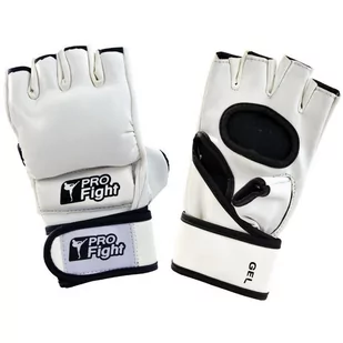 Rękawice MMA Gloves Profight PU biały - Rękawice bokserskie - miniaturka - grafika 1