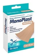 Apteczki i materiały opatrunkowe - Monoplast plaster włókninowy 1m x 8cm cielisty - miniaturka - grafika 1