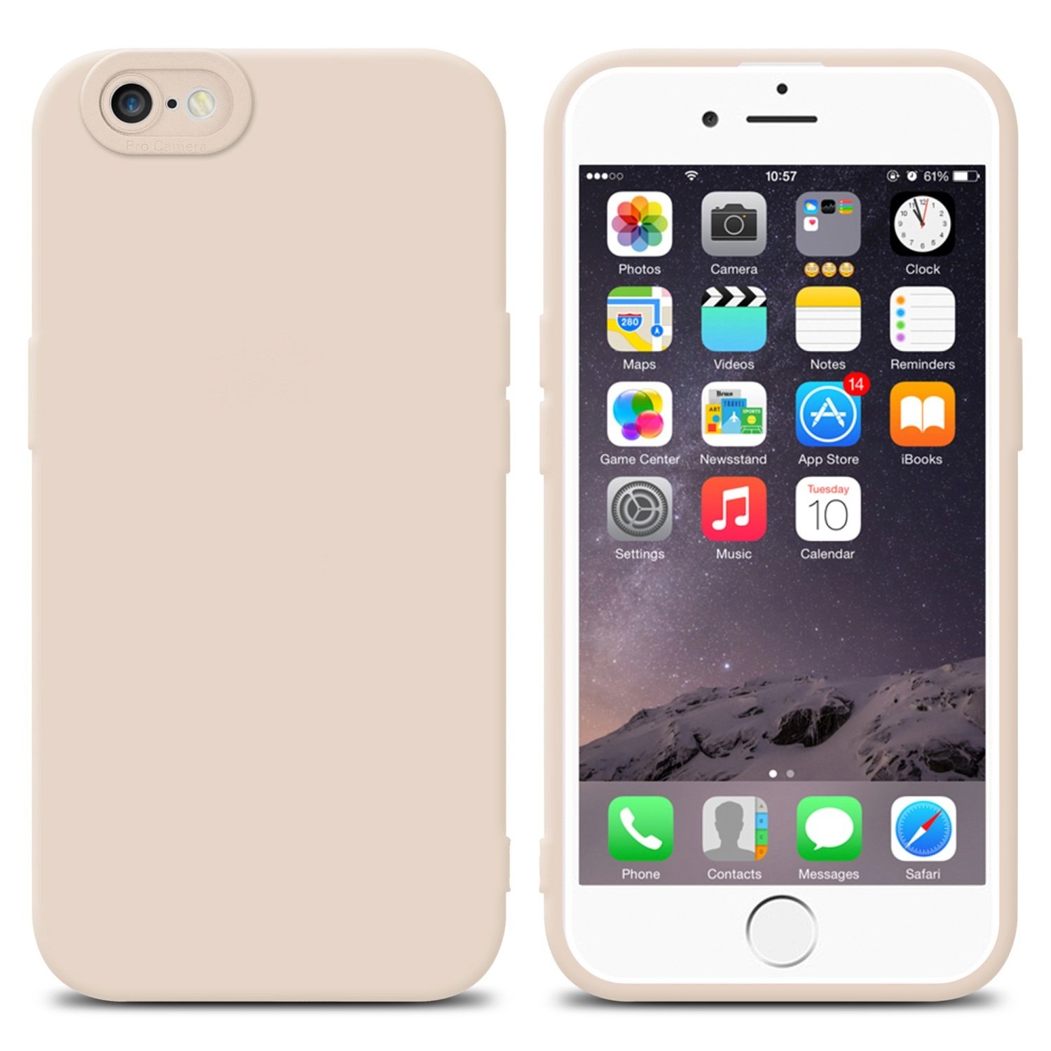 Etui ochronne Cadorabo do Apple iPhone 6 / 6S w kolorze różowym Etui silikonowe TPU na telefon komórkowy