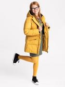 Kurtki i płaszcze dla dziewczynek - Żółty płaszczyk zimowy dla dziewczynki J-RICKIE JUNIOR - Volcano - miniaturka - grafika 1