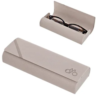 Etui okularowe na magnes ET-131B szary beż - Akcesoria do okularów - miniaturka - grafika 1