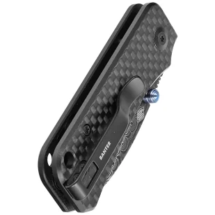 Nóż składany Civivi Baby Banter Twill Carbon Fiber overlay on Black G10, Black Hand Rubbed Damascus by Ben Petersen (C19068S-DS1) - Noże - miniaturka - grafika 6