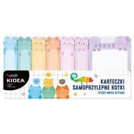 Notesy i bloczki - Karteczki samoprzylepne Kotki KIDEA - DERFORM - miniaturka - grafika 1