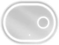 Lustra - Mexen Umba lustro łazienkowe podświetlane z lusterkiem kosmetycznym 100 x 80 cm, LED 6000K, antypara - 9822-100-080-611-00 - miniaturka - grafika 1