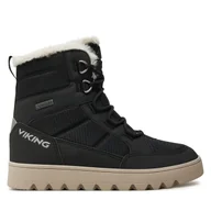 Buty dla chłopców - Śniegowce Viking Fleek Warm GTX GORE-TEX Zip 3-94720-2 Czarny - miniaturka - grafika 1