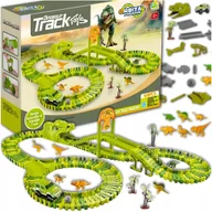 Zabawki zdalnie sterowane - 2 x MEGA TOR WYŚCIGOWY DINO PARK DINOZAURÓW 169 EL DINOZAURY SAMOCHODZIK TO - miniaturka - grafika 1