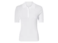 Koszulki i topy damskie - esmara® Koszulka polo damska (Biały, M(40/42)) - miniaturka - grafika 1