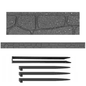 Ogrodzenia - Obrzeże ogrodowe ECO Multyhome Palisada Płotek, 120 cm, szary - miniaturka - grafika 1