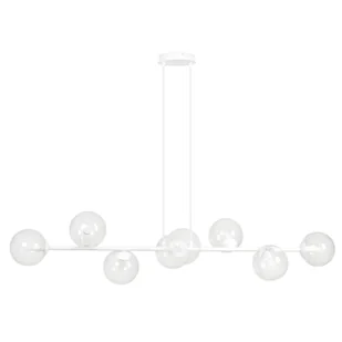 Emibig ROSSI 8 WH TRANSPARENT 877/8 lampa wisząca 8x40W/E14 IP20 877/8 - Lampy sufitowe - miniaturka - grafika 2