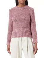 Swetry damskie - Sisley Damski sweter L/S 1057M1024, różowy (Powder Pink), rozmiar XS (DE) - miniaturka - grafika 1