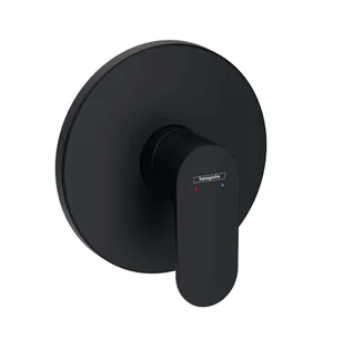 Hansgrohe Rebris S - Bateria prysznicowa podtynkowa, czarny mat 72667670 - Baterie wannowe i prysznicowe - miniaturka - grafika 1