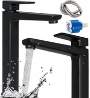 Baterie umywalkowe - Rea Bateria umywalkowa Orix Black Wysoka B8467 - miniaturka - grafika 1