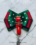 Broszki - Brosza z ozdobą w stylu glamour z czerwonymi kamieniami NEW - miniaturka - grafika 1