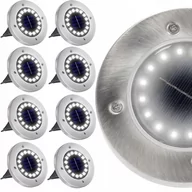 Lampy ogrodowe - 8 X Lampa Solarna Ogrodowa Led Najazdowa Gruntowa - miniaturka - grafika 1