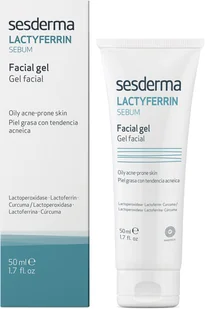 Sesderma Lactyferrin Sebum żel do twarzy nawilżający 50 ml (8429979444677) - Kremy do twarzy - miniaturka - grafika 1