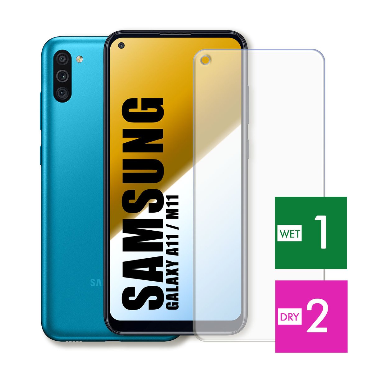 WZMOCNIONE SZKŁO DO SAMSUNG GALAXY A11 M11 SZYBKA HARTOWANE 9H JAKOŚĆ