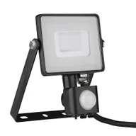 Lampy ogrodowe - V-tac naświetlacz LED Pro series) z czujnikiem ruchu PIR VT-30-S-B SAMSUNG CHIP 30W 4000K 2550lm IP65 czarny SKU 461 - miniaturka - grafika 1