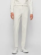 Spodnie męskie - Boss Chinosy Broad1-W 50447070 Beżowy Slim Fit - miniaturka - grafika 1