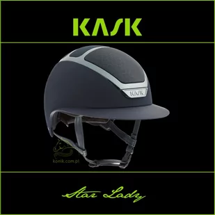Kask Sport Kask Star Lady - KASK - granatowy - roz. 55-56 - Kaski do jazdy konnej - miniaturka - grafika 1